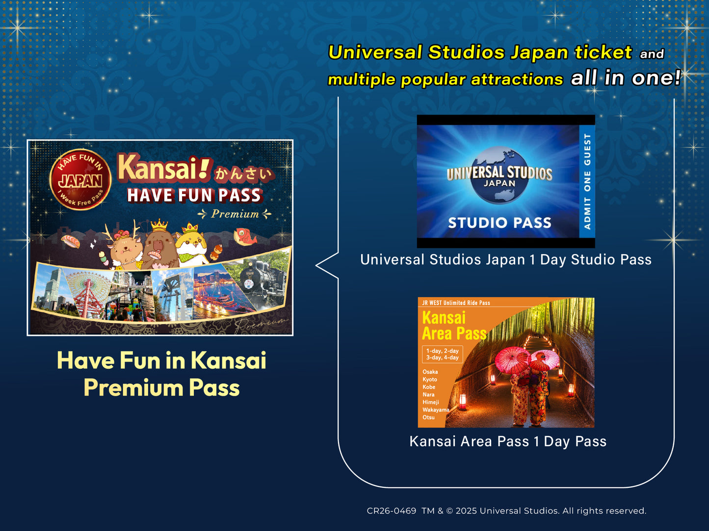 Have Fun in Kansai Premium Pass 1 Week Free Pass
