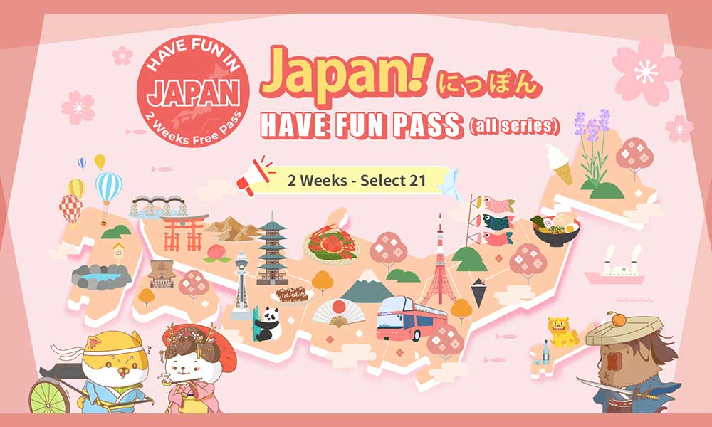 Have Fun in Japan Pass 2 Week Free Pass